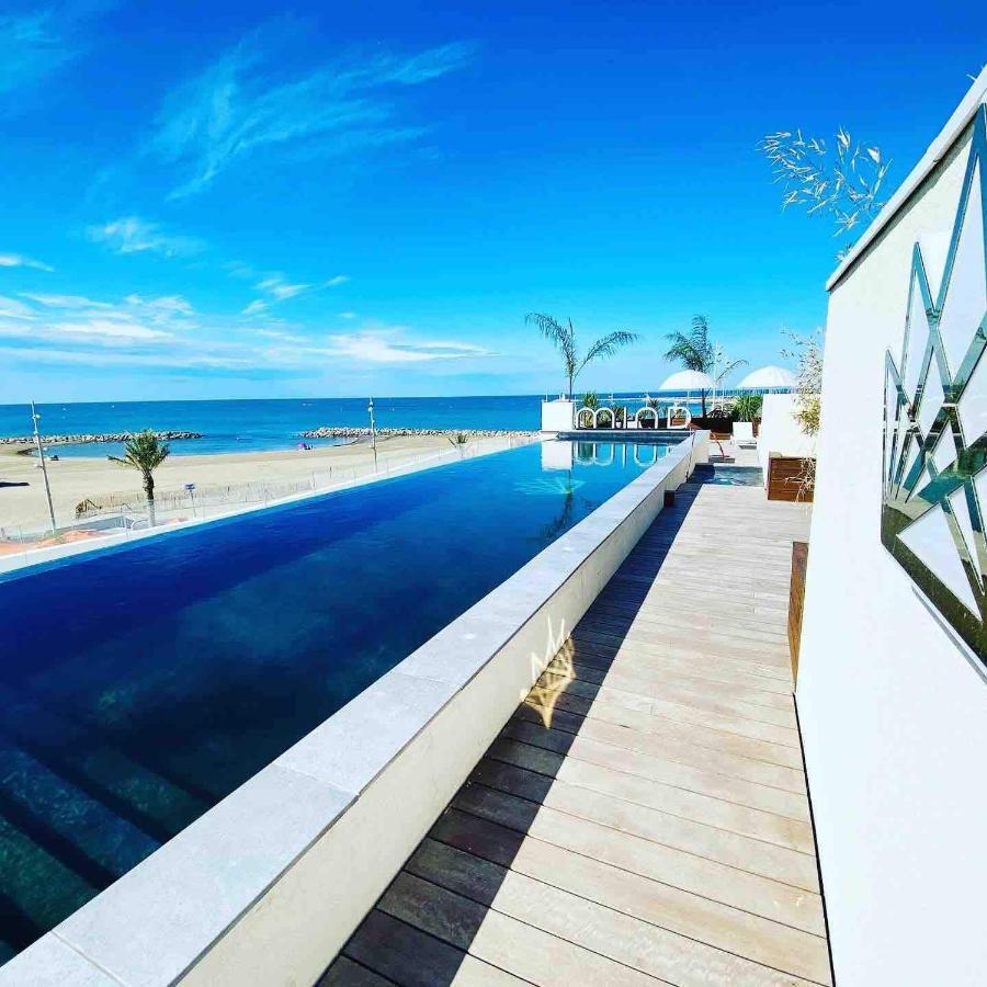 Le Majestic Residence Le Mind Vue Mer Exceptionnelle Grande Terrasse Privee Piscine Partagee Sur Le Toit Hyper Centre La Grande-Motte Zewnętrze zdjęcie
